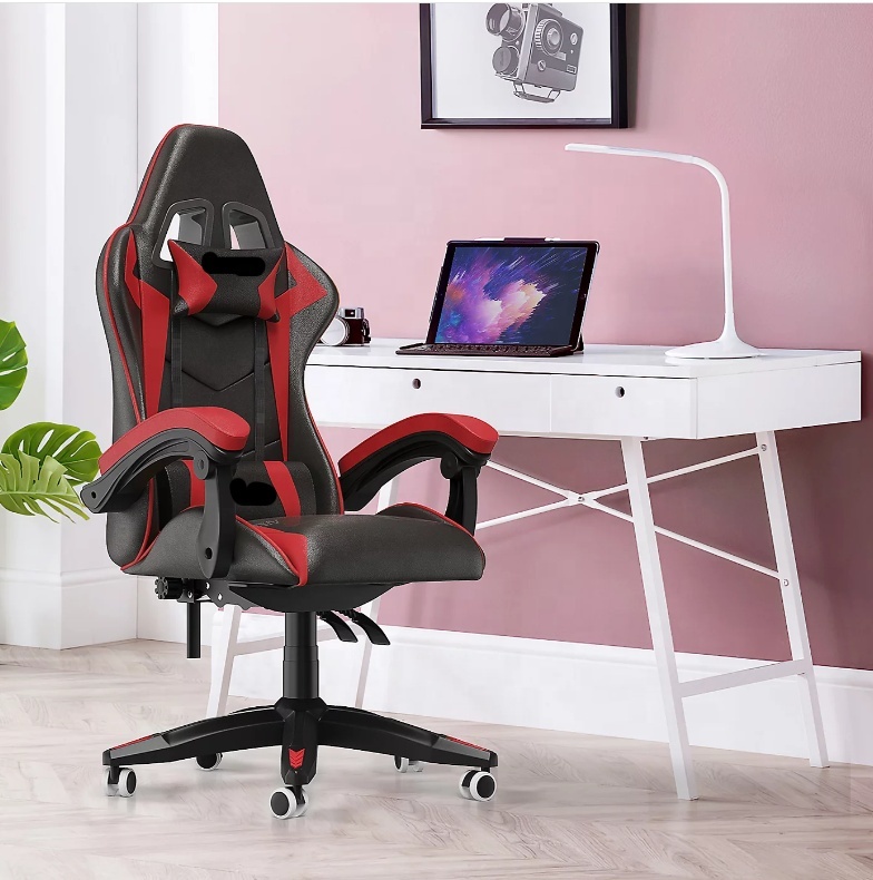 Pc Gaming Price - Регулируемое гоночное геймерское кресло, черно-красное вращающееся