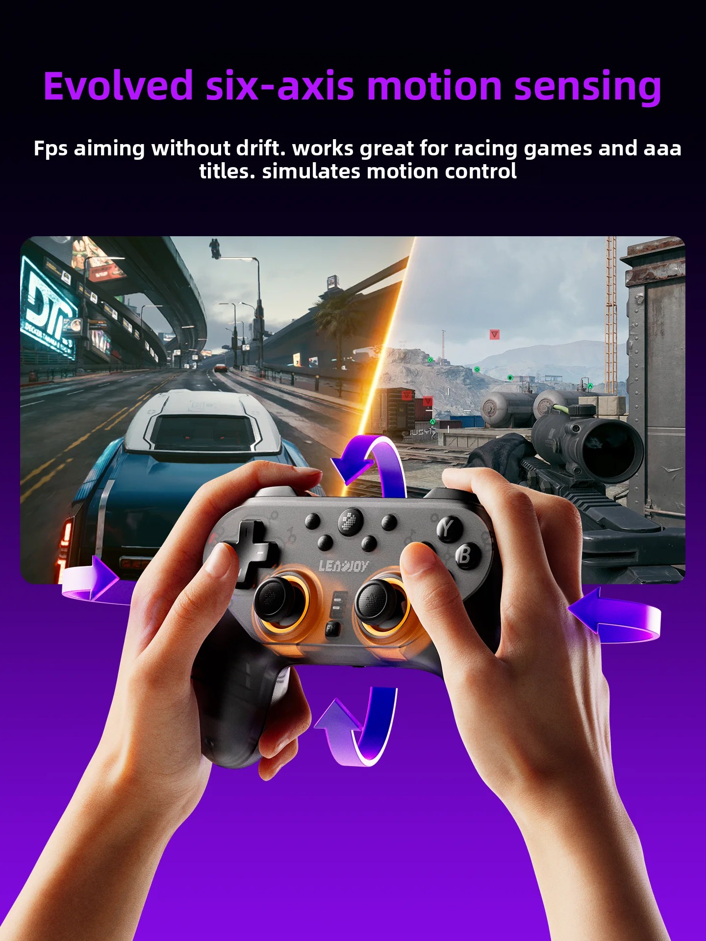 Joystick Pc Gaming - Беспроводной игровой контроллер LeadJoy Saber Plus