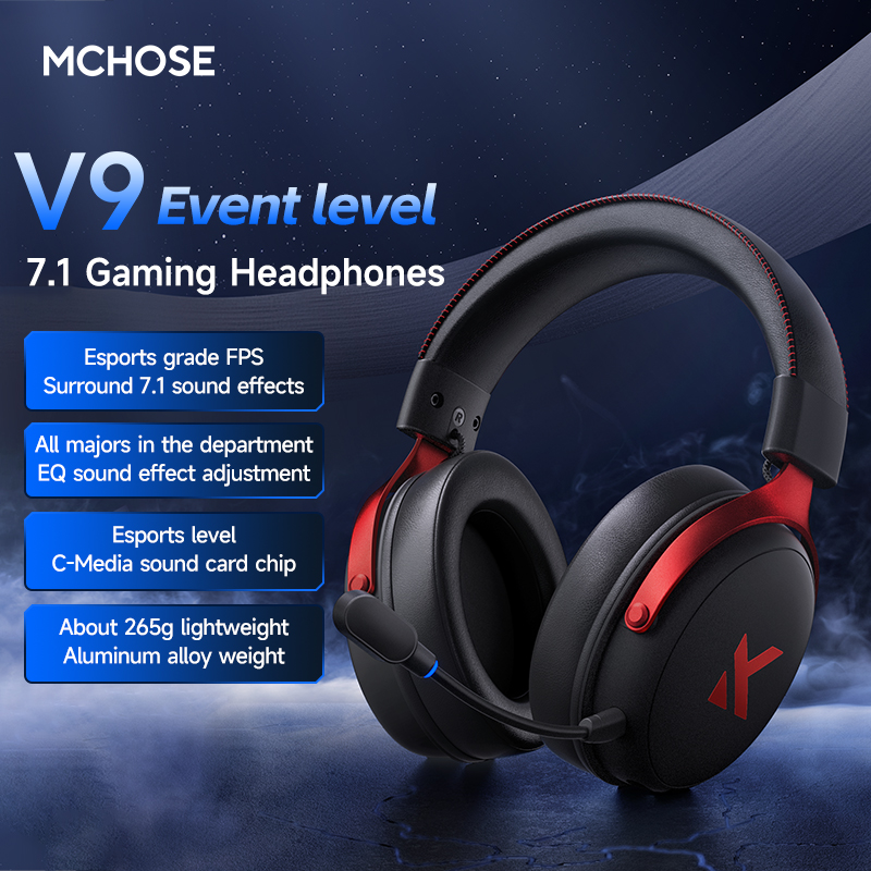 MCHOSE V9 Pro Гарнитура с микр – обзор и цена Pc Gaming Earphones